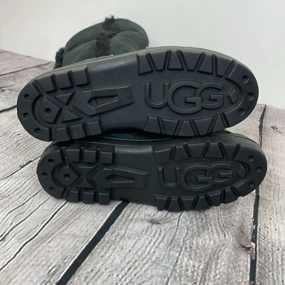 UGG Sundance II Revival Black Tall Boots size 7W